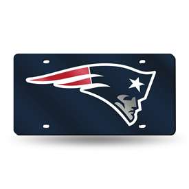 New England Patriots Navy 12" x 6" Laser Cut Tag For Car/Truck/SUV - Automobile D?cor    