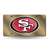 San Francisco 49ers Gold 12" x 6" Laser Cut Tag For Car/Truck/SUV - Automobile D?cor    