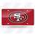 San Francisco 49ers Red 12" x 6" Laser Cut Tag For Car/Truck/SUV - Automobile D?cor    