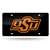 Oklahoma State Cowboys Black 12" x 6" Laser Cut Tag For Car/Truck/SUV - Automobile D?cor    