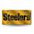 Pittsburgh Steelers Yellow Wordmark 12" x 6" Laser Cut Tag For Car/Truck/SUV - Automobile D?cor    