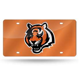 Cincinnati Bengals Orange 12" x 6" Laser Cut Tag For Car/Truck/SUV - Automobile D?cor    