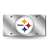 Pittsburgh Steelers Silver 12" x 6" Silver Laser Cut Tag For Car/Truck/SUV - Automobile D?cor    