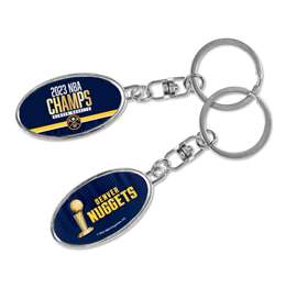 Denver Nuggets 2023 NBA Champions Metal Spinner Keychain  
