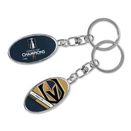 Vegas Golden Knights NHL 2023 Stanley Cup Champions Metal Spinner Keychain  