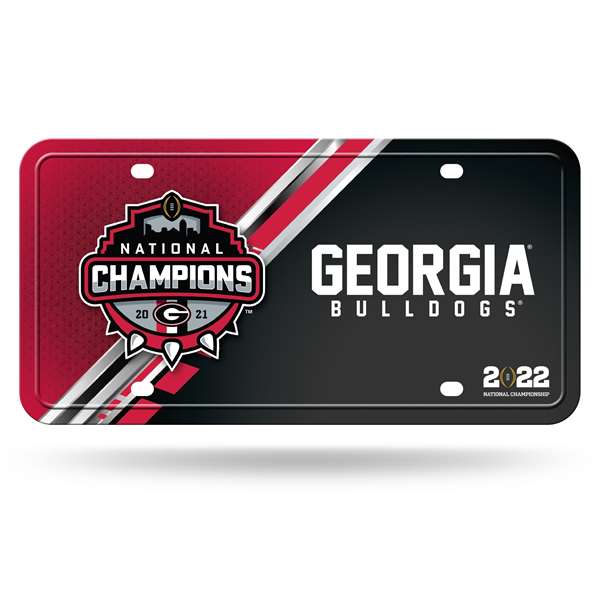 University of Georgia Bulldogs 2021-22 NCAA CFP National Champions Metal Auto Tag  