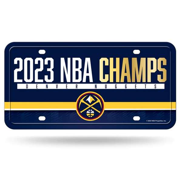 Denver Nuggets 2023 NBA Champions Metal Auto Car Tag License Plate  