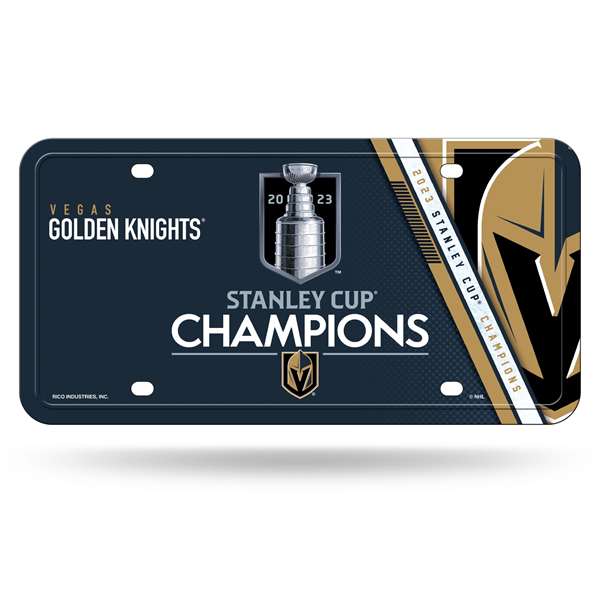 Vegas Golden Knights NHL 2023 Stanley Cup Champions Metal Auto Car Tag License Plate  