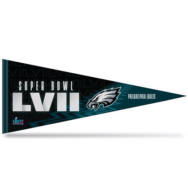 Philadelphia Eagles LVII Super Bowl Bound Soft Felt Pennant 12X30   