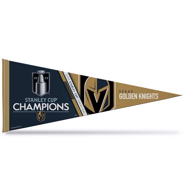Vegas Golden Knights NHL 2023 Stanley Cup Champions 12X30 Pennant - Carded  