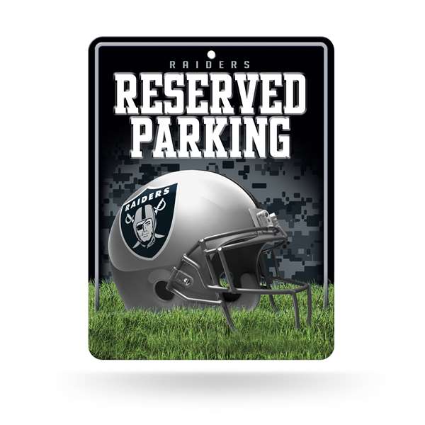 Las Vegas Raiders  8.5" x 11" Carbon Fiber Metal Parking Sign - Great for Man Cave, Bed Room, Office, Home D?cor    