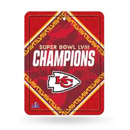 Kansas City Chiefs Super Bowl LVIII Champions Metal Parking Sign 