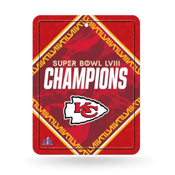 Kansas City Chiefs Super Bowl LVIII Champions Metal Parking Sign 