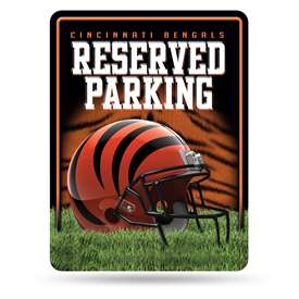 Cincinnati Bengals  8.5" x 11" Carbon Fiber Metal Parking Sign - Great for Man Cave, Bed Room, Office, Home D?cor    