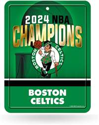 Boston Celtics 2024 NBA Finals Champions Metal Parking Sign