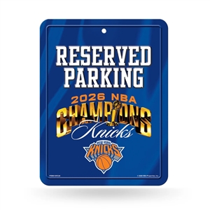 New York Knicks 2026 NBA Champions Metal Parking Sign  