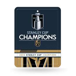 Vegas Golden Knights NHL 2023 Stanley Cup Champions 8.5 X 11 inch Carbon Fiber Metal Parking Sign  