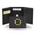 Boston Bruins  Embroidered Genuine Leather Tri-fold Wallet 3.25" x 4.25" - Slim    