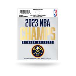 Denver Nuggets 2023 NBA Champions Small Static Cling Decal-Sticker  