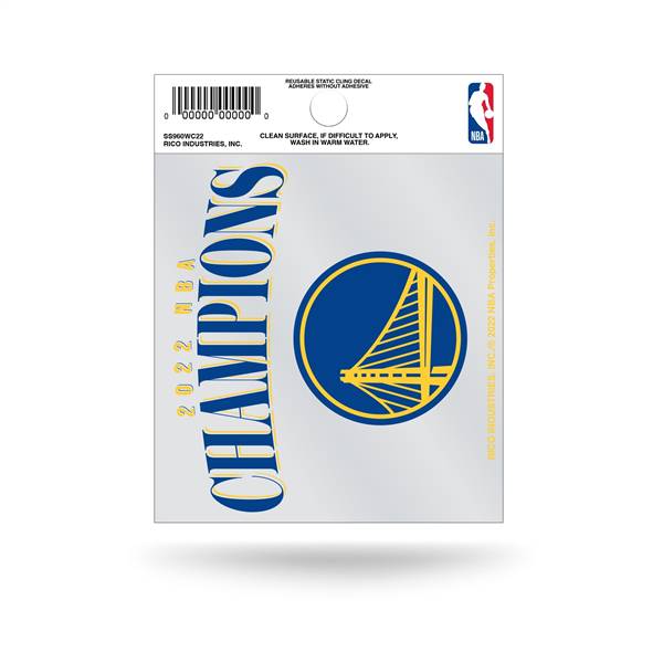 Golden State Basketball Warriors 2022 NBA Finals Champions Small Static Cling