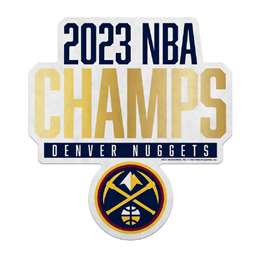 Denver Nuggets 2023 NBA Champions Shape Cut Pennant  