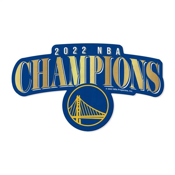 Golden State Basketball Warriors 2022 NBA Finals Champions Shape Cut Pennant (Carded)