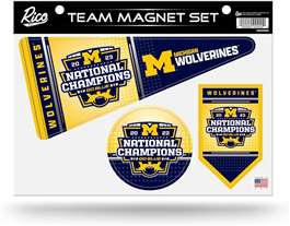 Michigan Wolverines 2023-24 CFP National Champions Team Magnet Sheet  