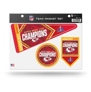 Kansas City Chiefs Super Bowl LVIII Champions Team Magnet Set 