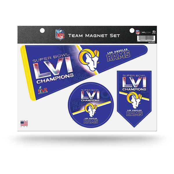 Los Angeles Rams Super Bowl LVI Champions Team Magnet Set 