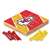 Kansas City Chiefs  4.25" x 4.25" Wooden Travel Sized Tic Tac Toe Game - Toy Peg Games - Family Fun    