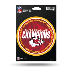 Kansas City Chiefs Super Bowl LVIII Champions Die Cut Decal Sticker 
