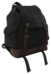 Rothco Vintage Expedition Rucksack Color : Black