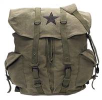 Rothco Vintage Weekender Canvas Backpack with Star
