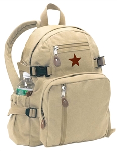 Rothco Vintage Canvas Compact Backpack Color : Khaki