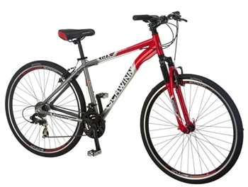 Schwinn Men's GTX-2 700C Dual Sport Bicycle, Red/Silver, 18-Inch