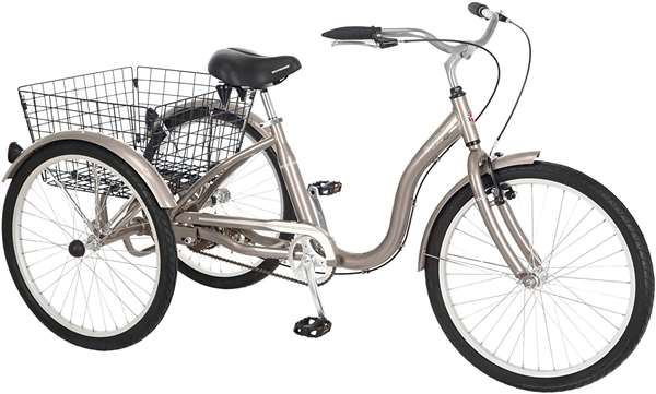 Schwinn Meridian Tricycle (26-Inch Wheels), Dark Silver
