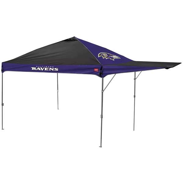 Baltimore Ravens Canopy Tent 10 X 10 with Pop Up Side Wall - Includes a Carry Bag - Rawlings      