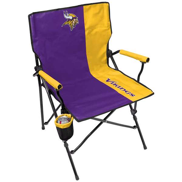 Minnesota Vikings Hard Arm Folding Tailgate Chair with Carry Bag     