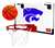 Kansas State Wildcats Indoor Basketball Goal Hoop Set Game  