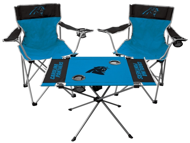 Carolina Panthers 3 Piece Tailgate Kit - 2 Chairs - 1 Table - Rawlings  