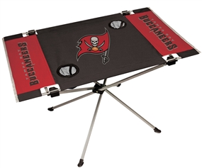 Tampa Bay Buccaneers Endzone Folding Tailgate Table with Matching Carry Bag   