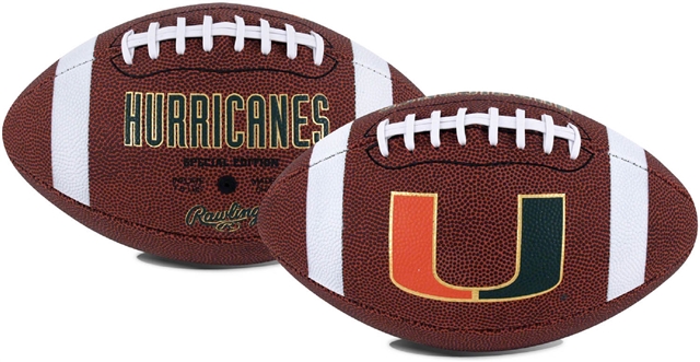 Miami Hurricanes Game Time Football - Full Size - Rawlings  