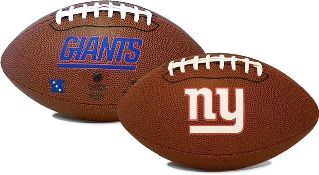 	New York Giants Game Time Full Size Football - Rawlings  
