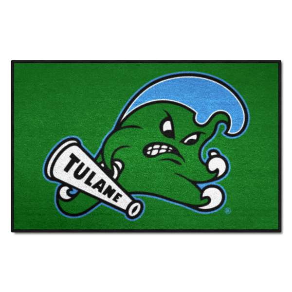 Tulane Starter Mat Rug Green Wave Logo   
  