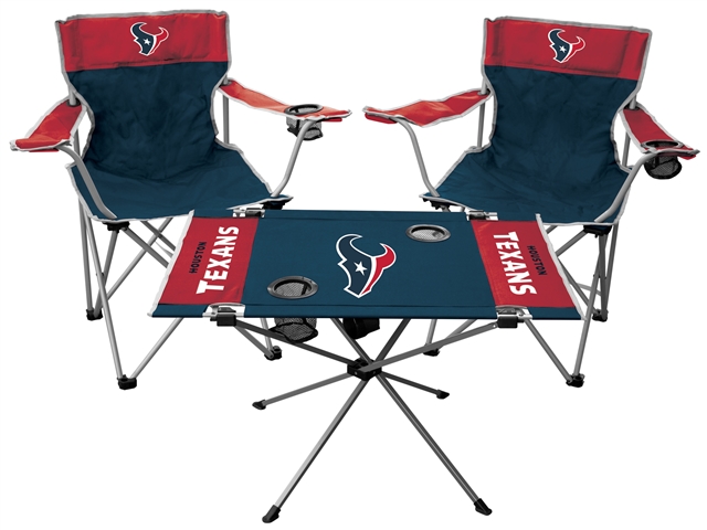 Houston Texans Tailgate Kit - Includes 2 Chairs, 1 Table and Carry Bag  