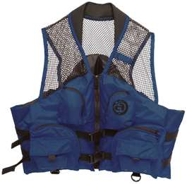 YUKON Deluxe Mesh Top Fishing Vest, Navy, L/XL Navy L/XL  