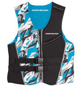 AIRHEAD CAMO COOL Men's Kwik-Dry Neolite Vest, Blue, XL Blue XL  