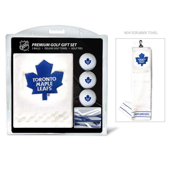 Toronto Maple Leafs Golf Embroidered Towel Gift Set - Blue Towel   