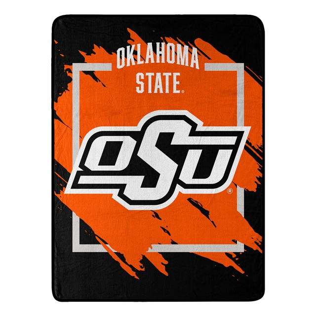 Oklahoma State Cowboys Dimensional Micro Raschel Throw Blanket 46X60