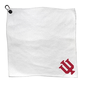 Indiana Hoosiers Microfiber Golf Towel - 15" x 15" (White)  